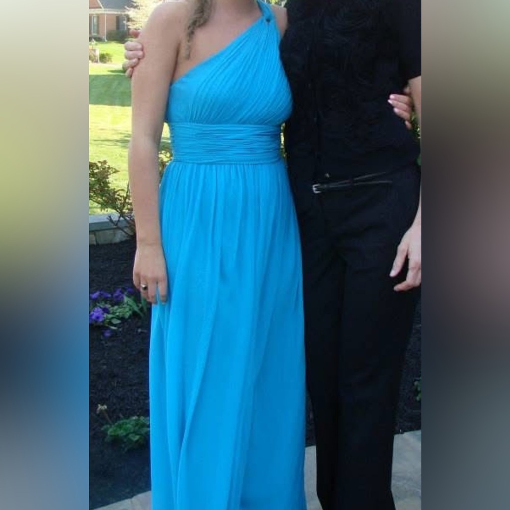 Teal / Aqua Formal Prom Gown